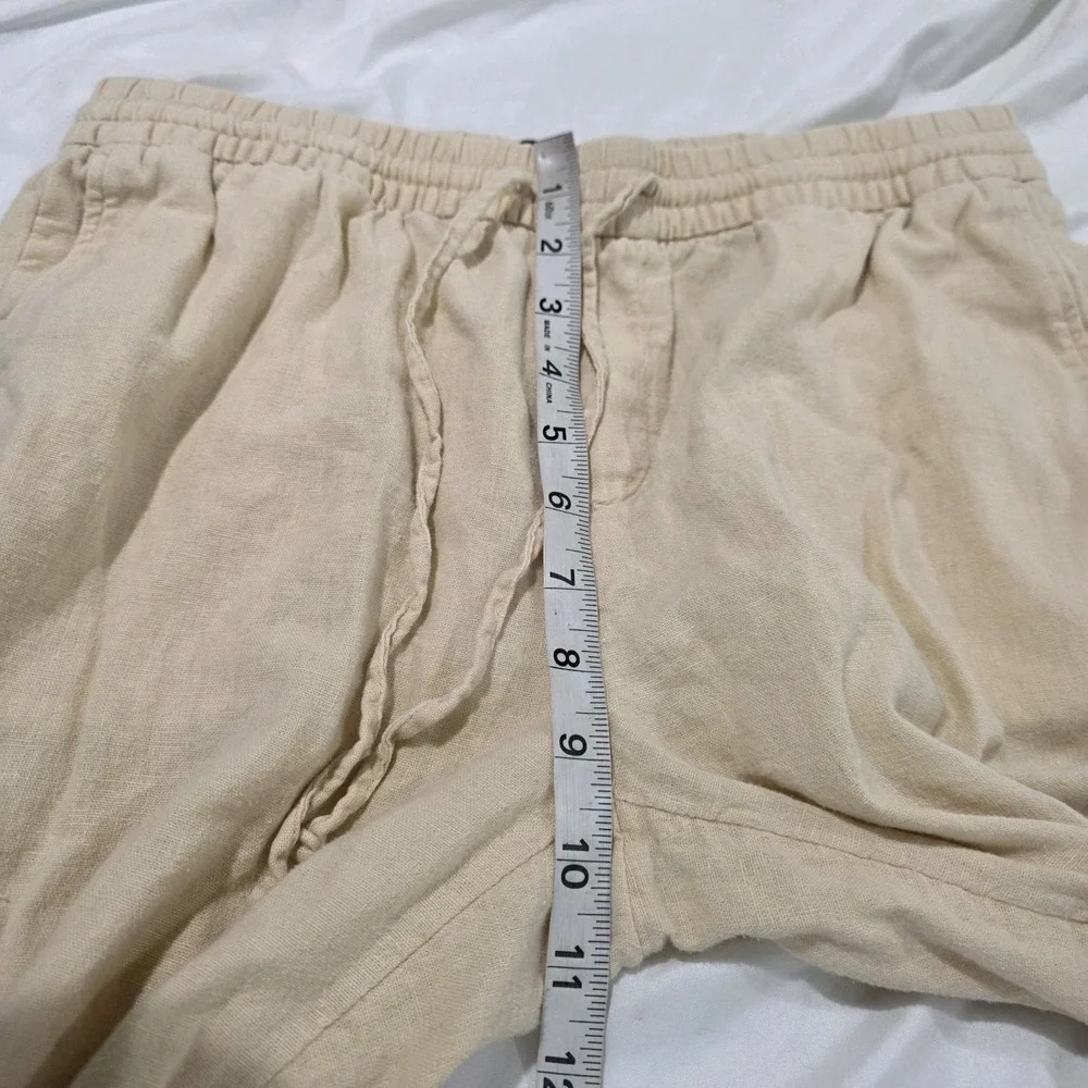 Banana Republic Womens Linen Cargo Pants Size Small Petite Euro Summer‎ Beach